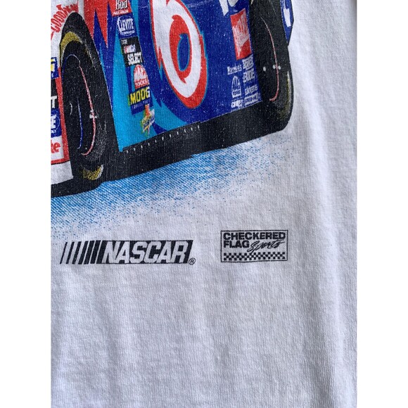 Vintage Y2K NASCAR Mark Martin Taurus Valvoline racing tee 2XL white - Picture 8 of 9